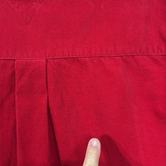 🔬 Tommy Hilfiger bright red pin whale corduroy blouse - Picture 5 of 5